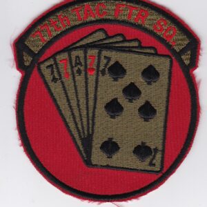 USAF 77 TFS Fighter Patch USAFE Squadron 20 TFW Wing F 111