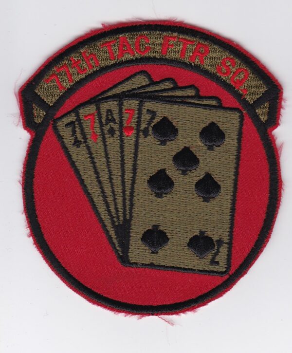 USAF 77 TFS Fighter Patch USAFE Squadron 20 TFW Wing F 111