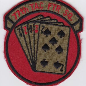 USAF 77 TFS Fighter Patch USAFE Squadron 20 TFW Wing F 111