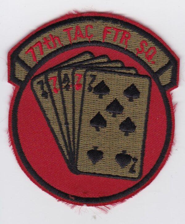 USAF 77 TFS Fighter Patch USAFE Squadron 20 TFW Wing F 111