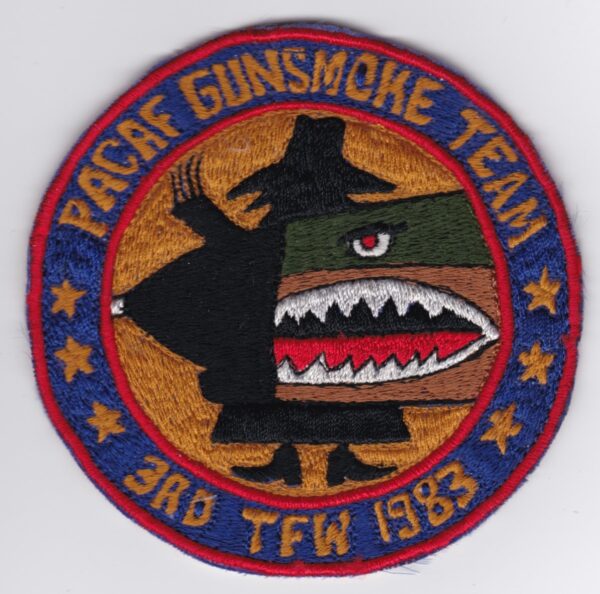 USAF 3 TFW Gunsmoke Patch Tactical Fighter Wing Gunsmoke 83