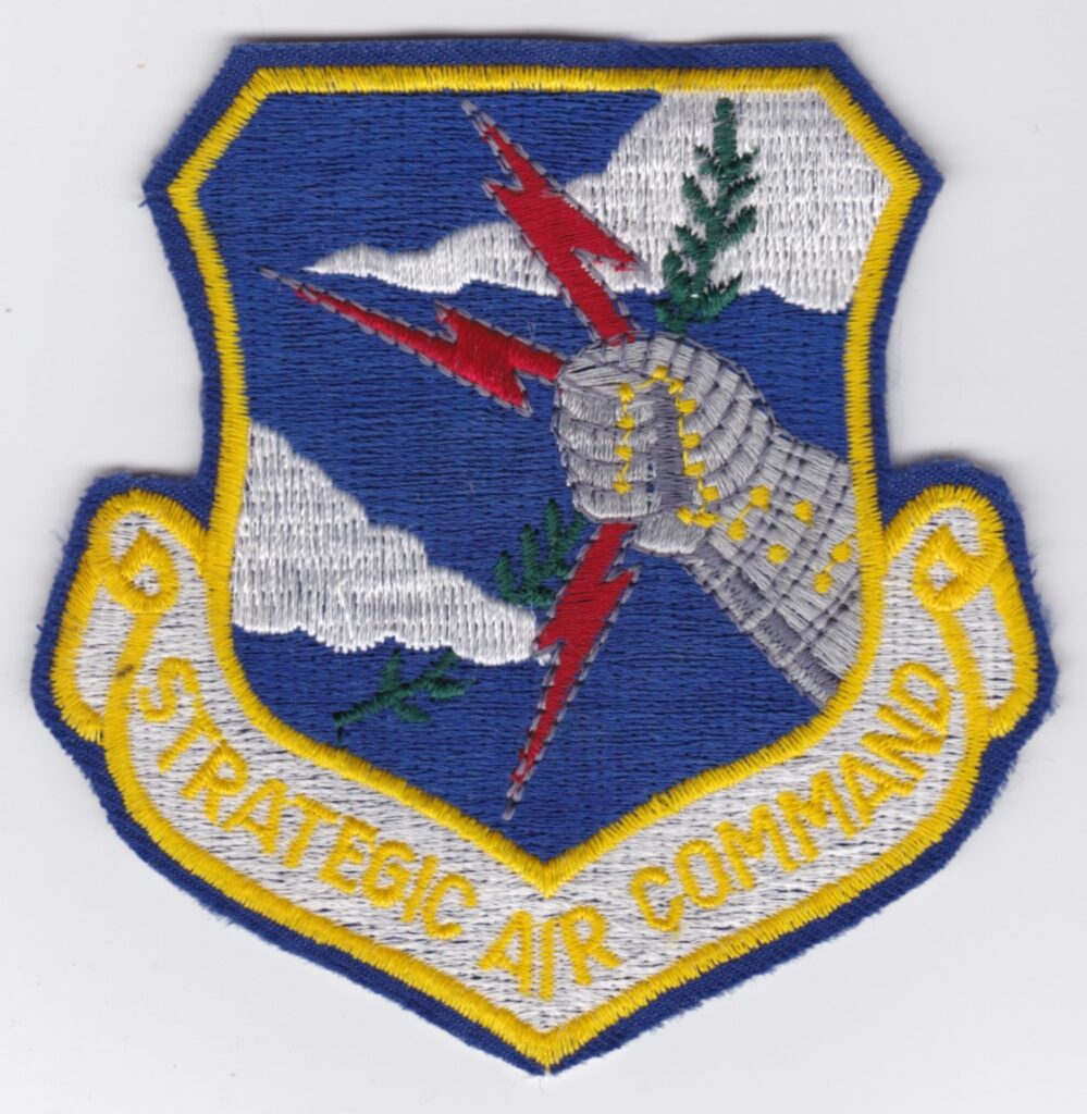 USAF Patch Bomb SAC Strategic Air Command Shield Scroll