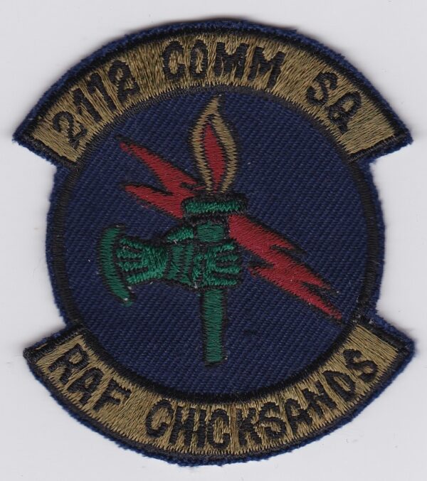 A patch with the words raf chickhands on it.