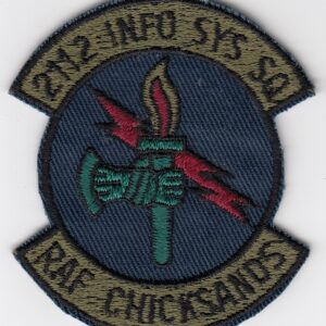 A patch with the word rfc chicksands on it.