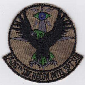 A patch with an eagle on it.