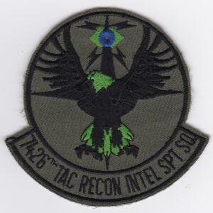 A patch with an eagle on it.