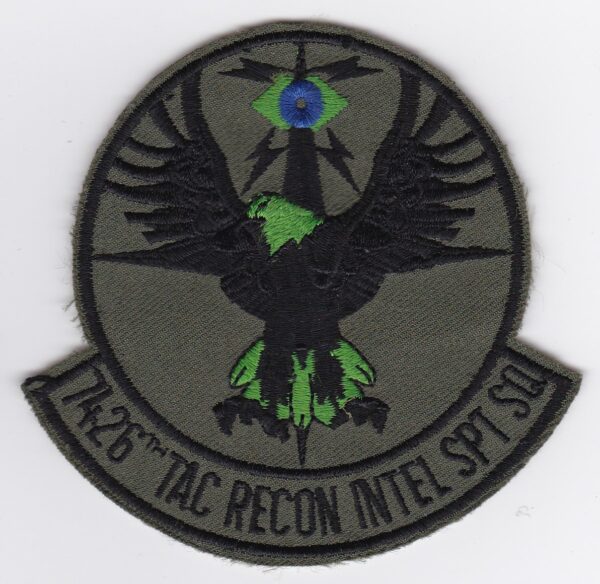 A patch with an eagle on it.