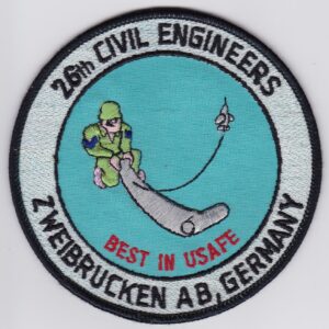 25th civil engineers best in usa germany patch.