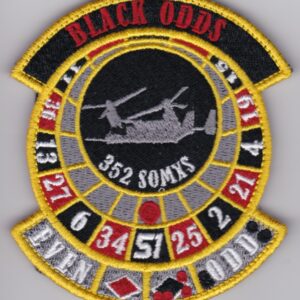 A patch with the words black odds on it.