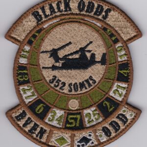 A patch with the word black orders on it.