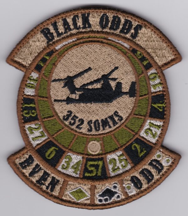 A patch with the word black orders on it.