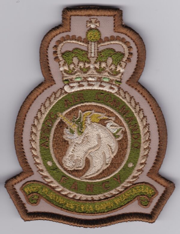 A badge with a horse on it.