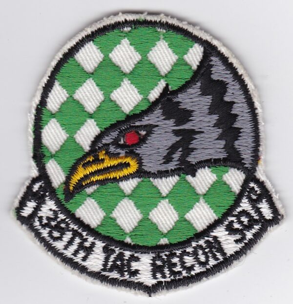 A patch with an eagle on it.