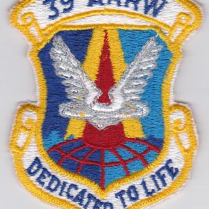 USAF 39 ARRW Rescue Patch USAFE 39 ARRW Aerospace Rescue and Recovery Wing 67 ARRS CSAR RAF Woodbridge C 130 HH 53 Jolly Green Giant fully embroidered