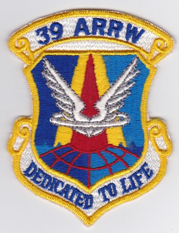 USAF 39 Rescue Wing Patch USAFE ARRW Aerospace Rescue and Recovery Wing 67 ARRS CSAR RAF Woodbridge C 130 HH 53 Super Jolly Green Giant