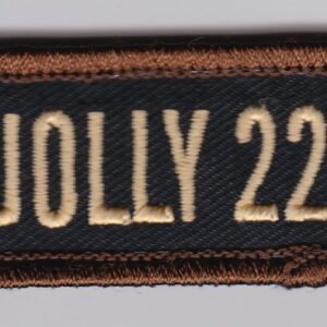 A patch with the word jolly 22 on it.