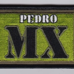 A patch with the word pedro mx on it.