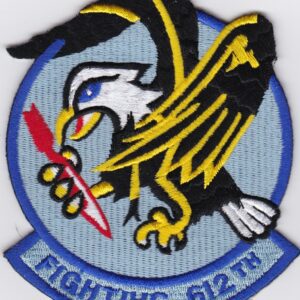 A patch with an eagle and a knife.