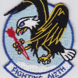 A patch with an eagle on it.