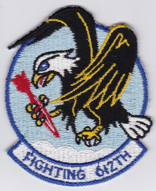 A patch with an eagle on it.