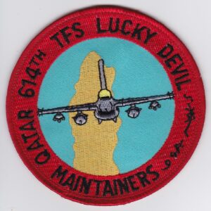 Qatar air force lucky devils patch.