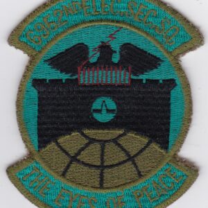 A patch that says the eyes of peace.