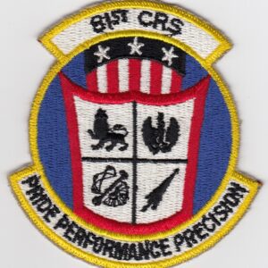 USAF patch 81 CRS fighter wing.