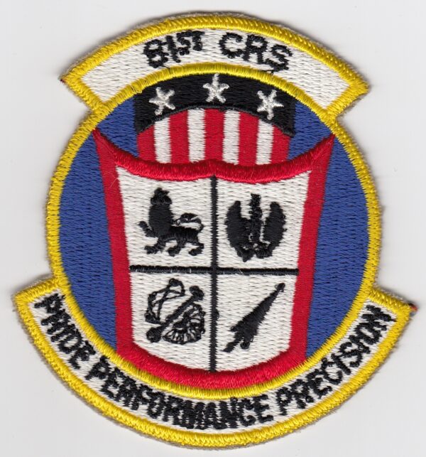 USAF patch 81 CRS fighter wing.