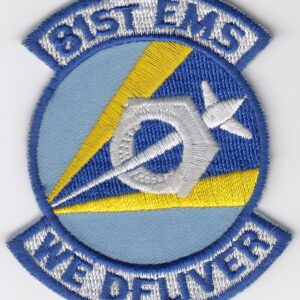 A blue color 8th ems we deliver patch.