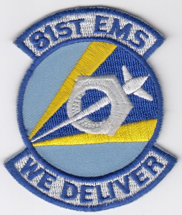 A blue color 8th ems we deliver patch.