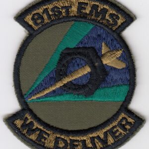 9th ems we deliver patch with black bordered.