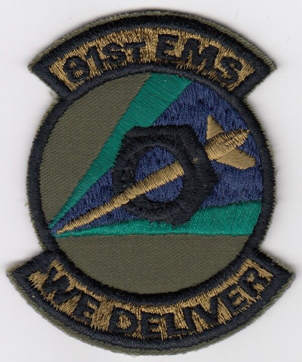 9th ems we deliver patch with black bordered.