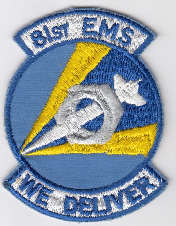 A patch with the words bst ems we deliver.