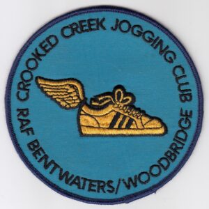 Crooked creek jogging club patch.