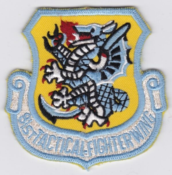 A USAF patch with a dragon on it.