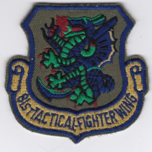 USAF 81 TFW Fighter Patch USAFE Wing A 10 Thunderbolt