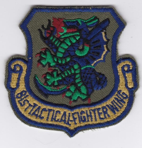 USAF 81 TFW Fighter Patch USAFE Wing A 10 Thunderbolt