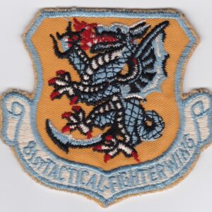 A USAF patch with a dragon on it.