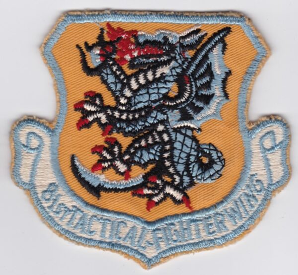 A USAF patch with a dragon on it.