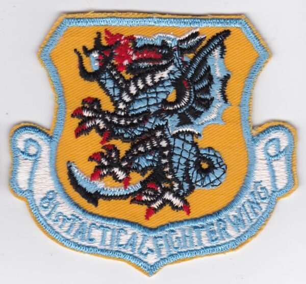 A USAF patch with a dragon on it.