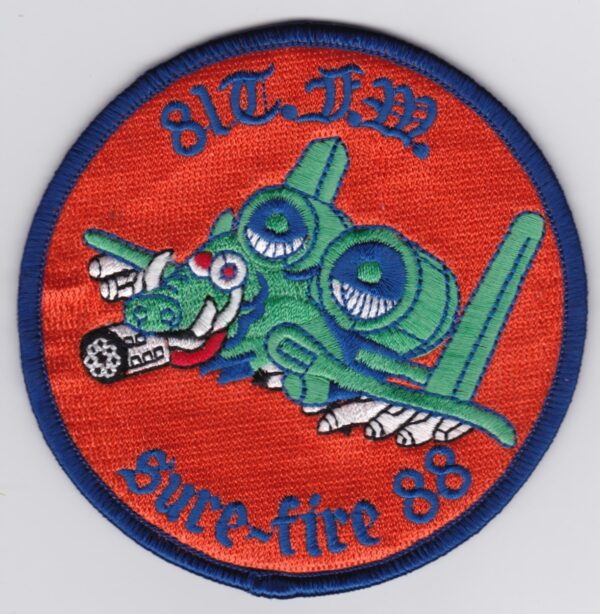 A patch with an image of a plane.