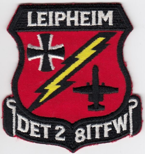 A patch with the words lepheim det 2 8th fw.