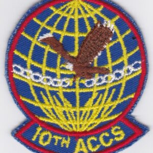 USAF 10 ACCS Squadron Patch USAFE Airborne Command