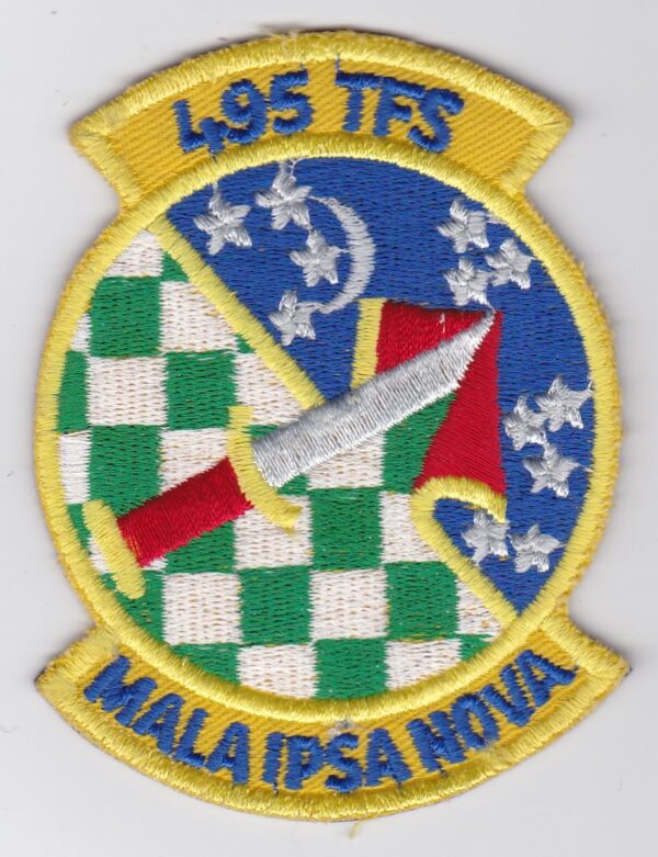 USAF 495 TFS Tactical Fighter Squadron Patch USAFE RAF Lakenheath F 111F Aardvark