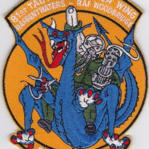 USAF 81 TFW USAFE Patch Tactical Fighter Wing Gunsmoke 89 A 10 Warthog Ground Support RAF Bentwaters Woodbridge A 10 Thunderbolt 1989