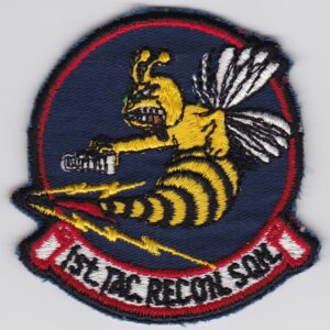 A patch with a bee on it.