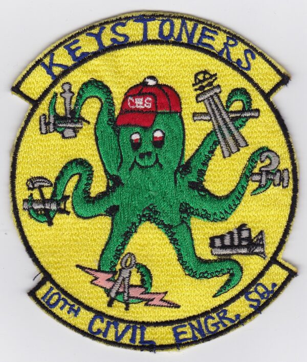 A patch with an octopus on it.