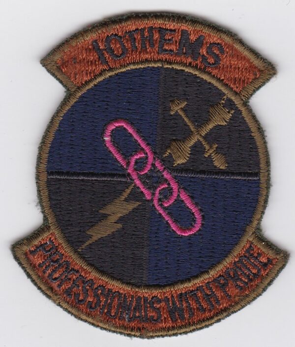 USAF 10 EMS Wing Patch USAFE TRW EMS Squadron Phantom