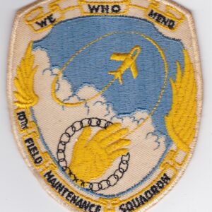 A patch with an image of a plane flying in the air.