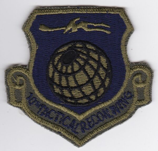 A patch with the emblem of the air force.